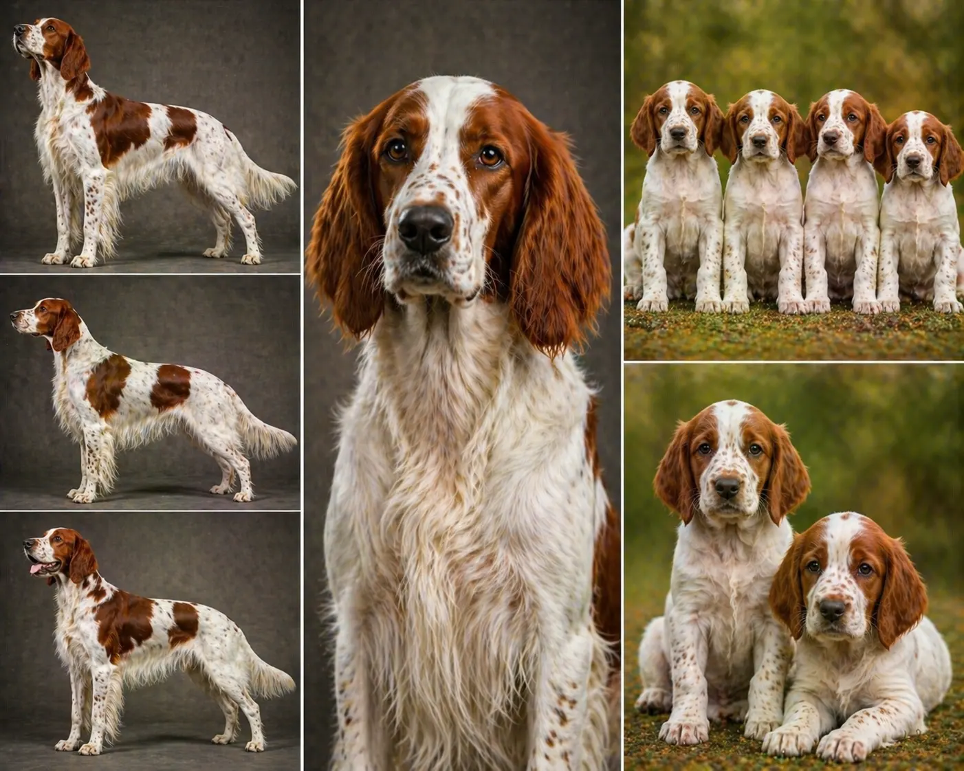 Setter Irlandés Rojo y Blanco