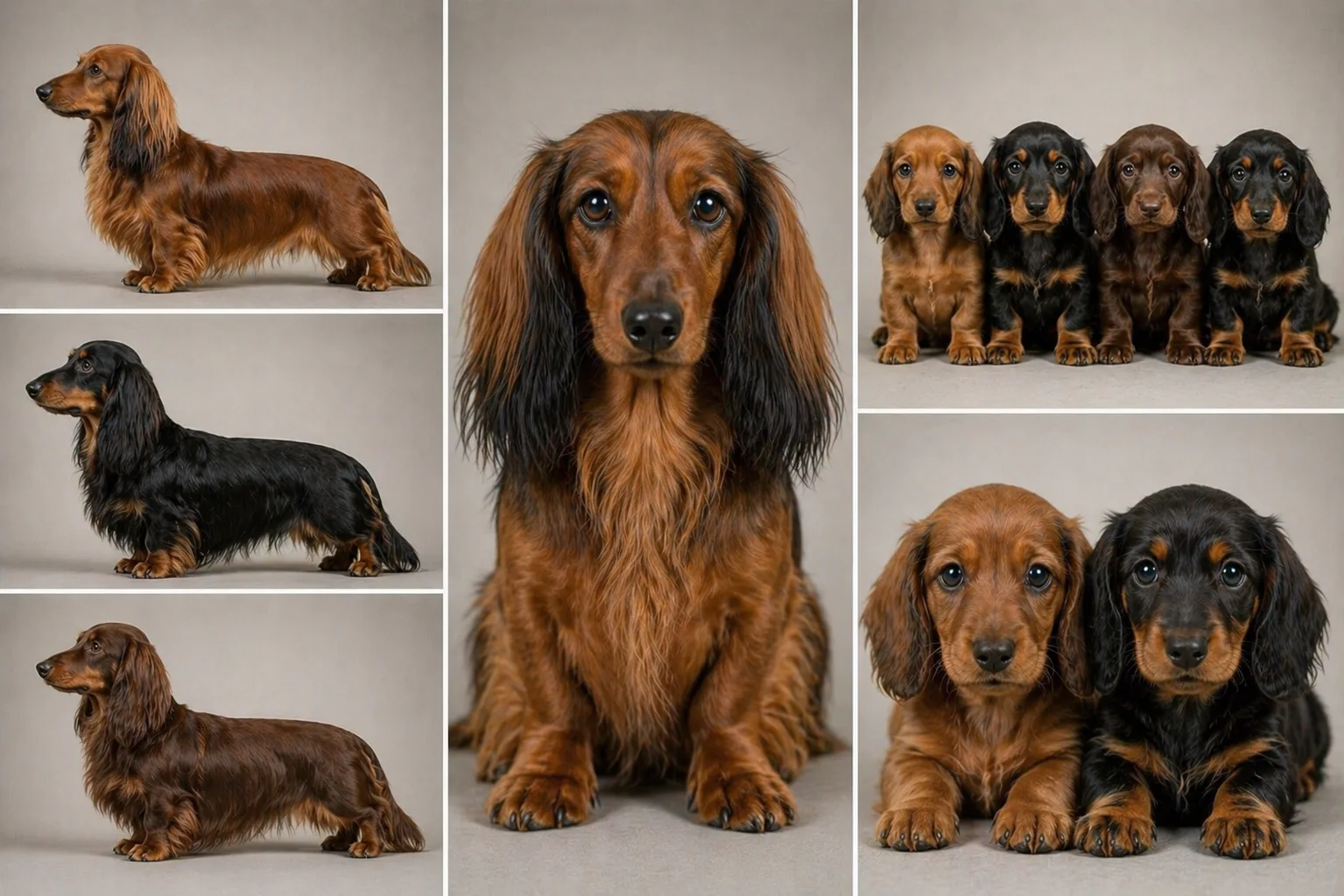 Dachshund Estándar Pelo Largo