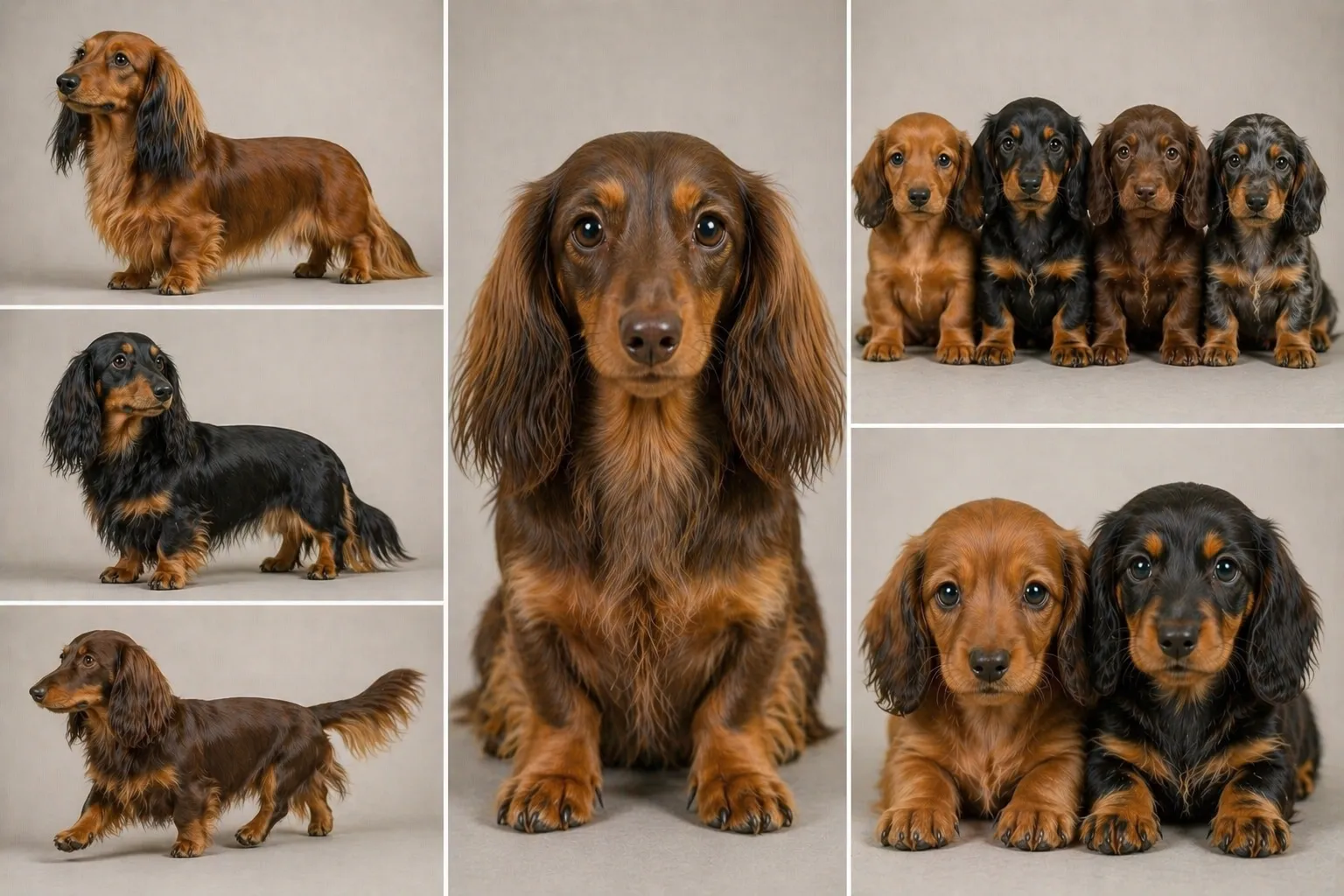 Dachshund Miniatura Pelo Largo
