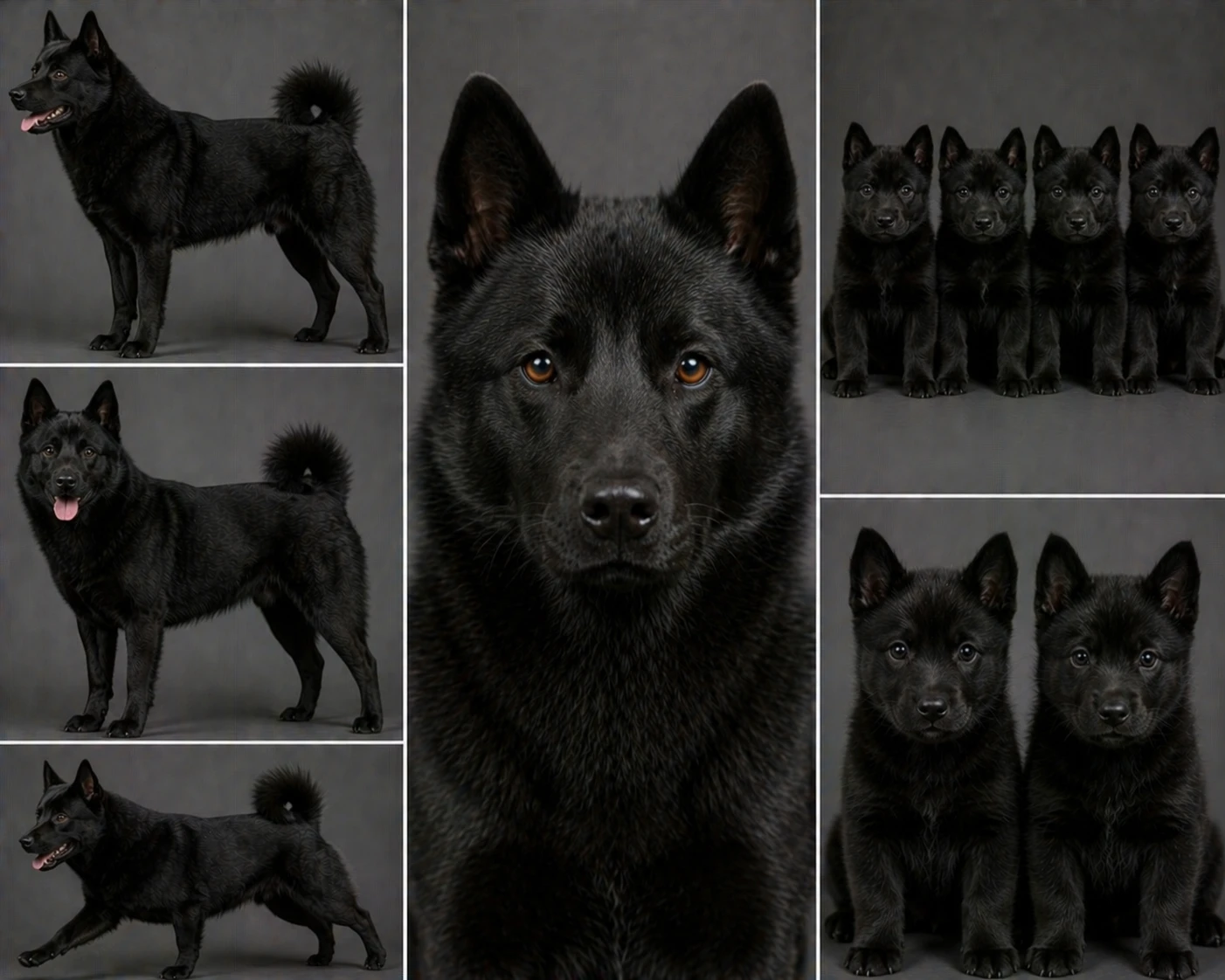 Sueco Elkhound Negro